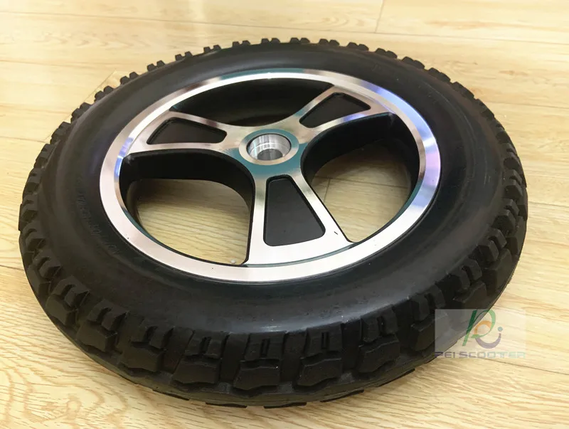 12inch 12 inch aluminum alloy inflation-free tire hub wheel,motor drive wheel,for wheelchair scooter wheel with tires phub-12wn