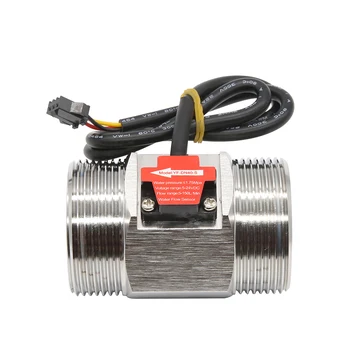 1-1/2″ DC 5-18V water flow sensor stainless steel flow sensor water control liquid sensor switch