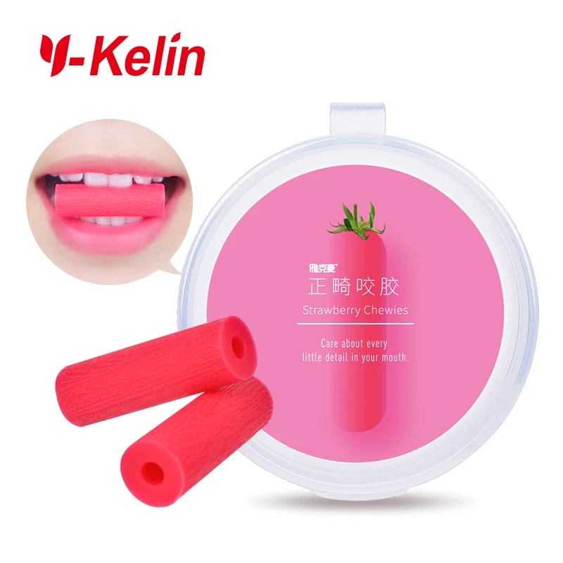 Y-Kelin Aligner Chewies 2 Pcs/Box  Invisible Retainer Seater  Orthodontic Silicone Stick Perfect Smile 5 Colors Option