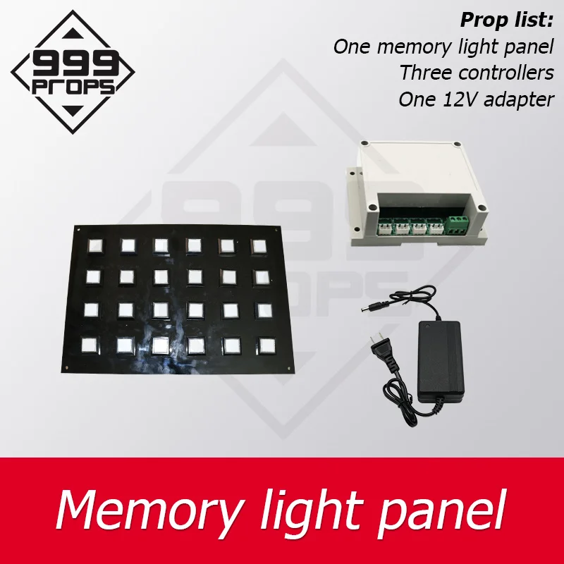 Memory Light Fash Panel For Escape Room Duplicate The Order  of  the buttons lighting up Room Escape Puzzle