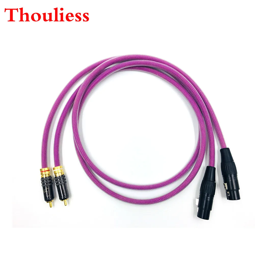 

Thouliess Pair HIFI Wbt-0144 2RCA Male to 2XLR Female Cable XLR Balanced Reference Interconnect Audio Cable with XLO HTP1 Cable