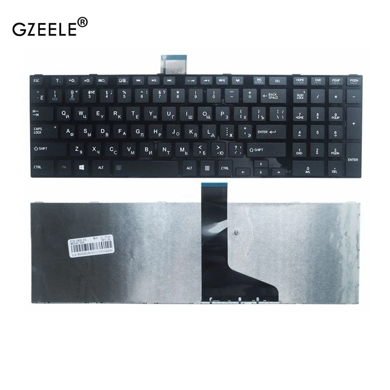 GZEELE Russian for TOSHIBA SATELLITE L850 L850-C6S L850D L855 L855-10U L855D P850 L870 L870D RU Laptop keyboard replacement