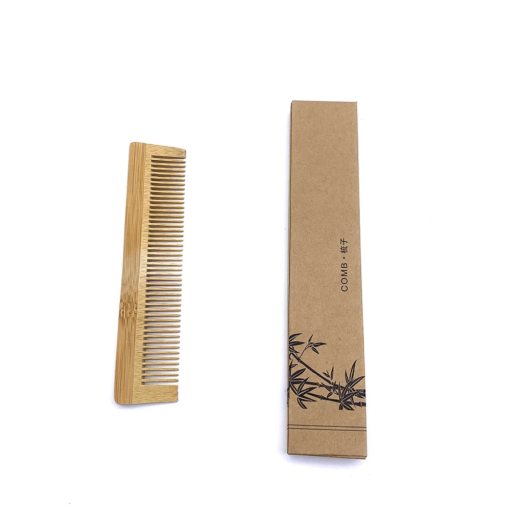 1PCS Naturel Eco Friendly Wooden Comb Bamboo Hair Brush Hair Care Beauty SPA Massager Wholesale Hair Care Comb