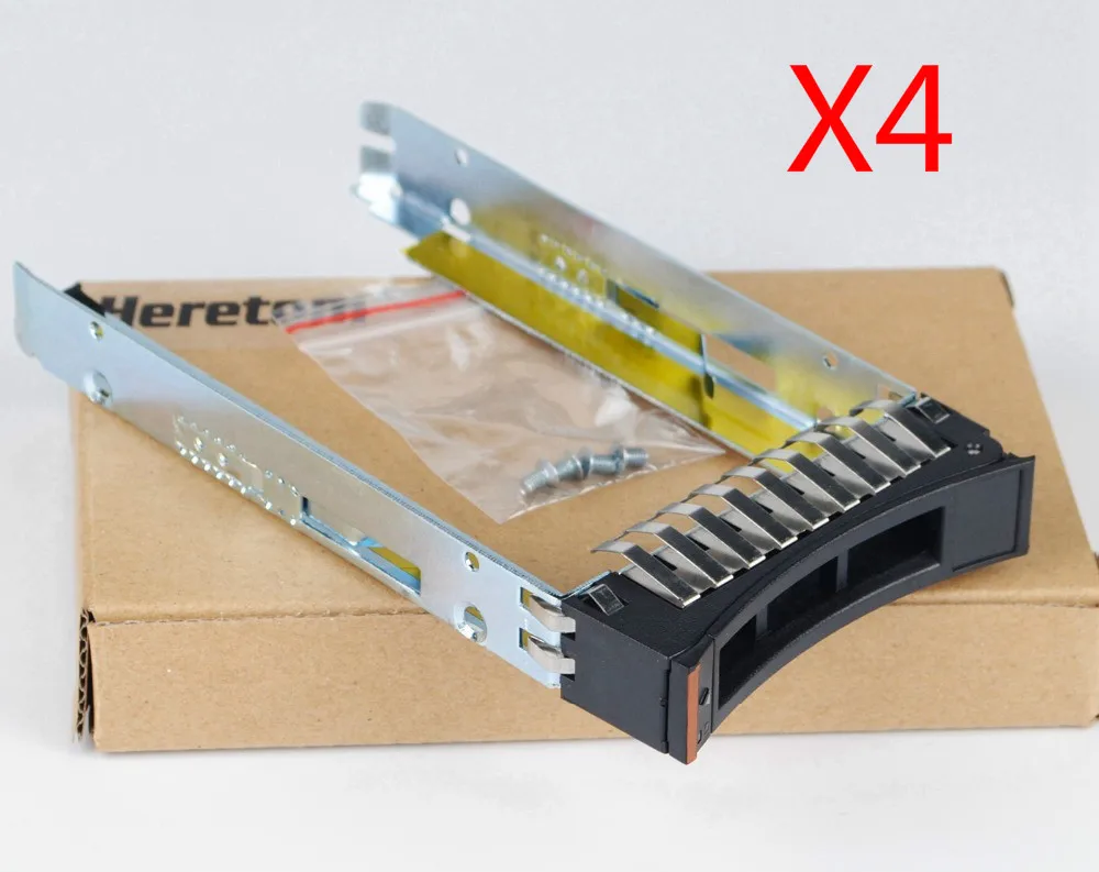 

4PCS/lot 2.5" SFF SAS/SATA/SSD Caddy Tray Bracket For IBM x3650 x3550 x3500 x3400 M2 M3 M4 44T2216 W/Screws