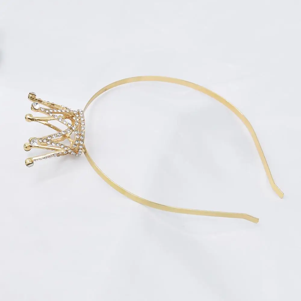 Crown Boutique Hair Accessories For Children Korean Princess Rhinestone Little Girls Birthday Hair Band Accessories