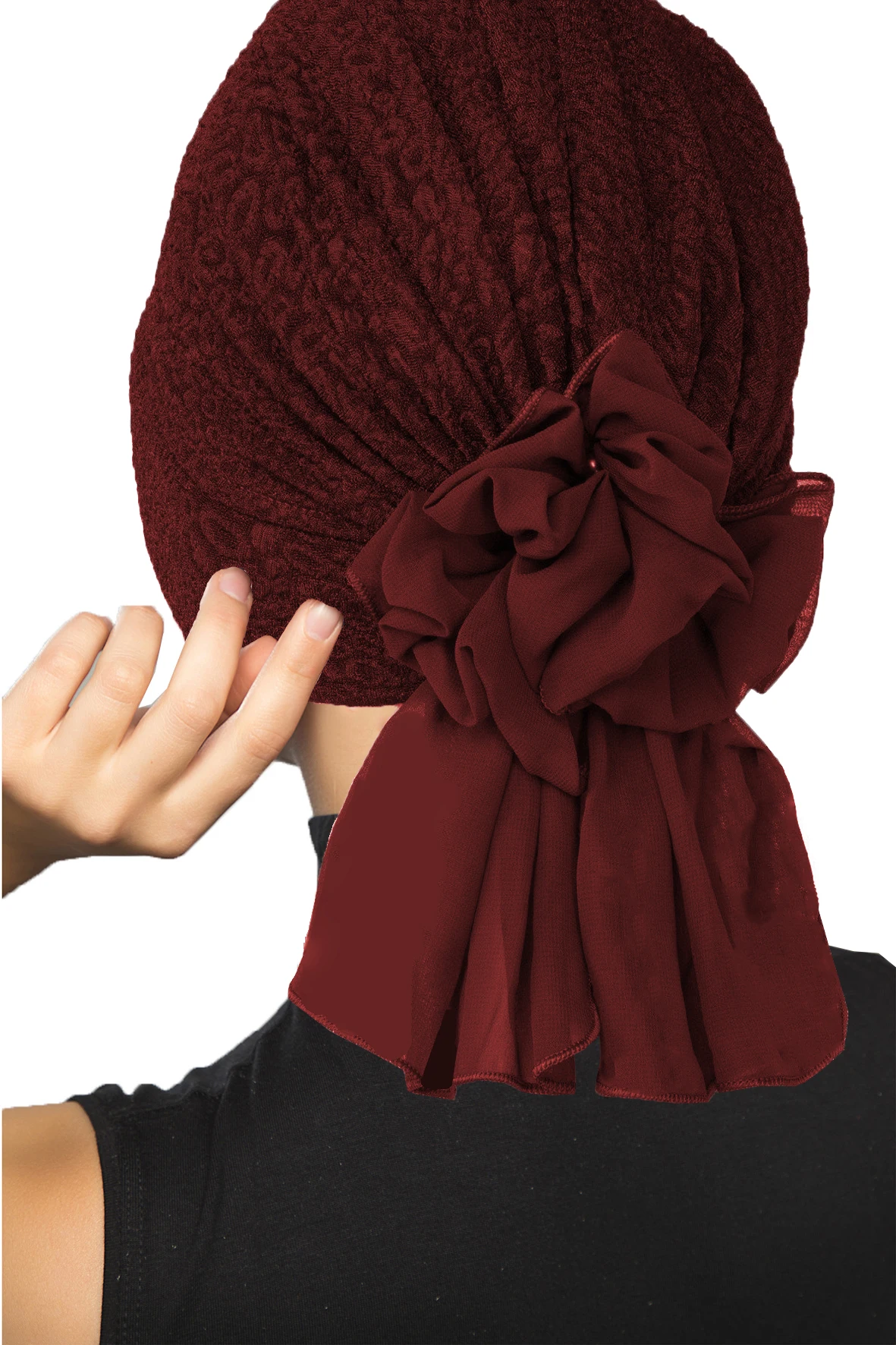 2024 New Fashion Brocade Gauzy Ready Turban Hijab Bonnet Scarf Cancer Cap Special Women Product Beret Bandana Muslim