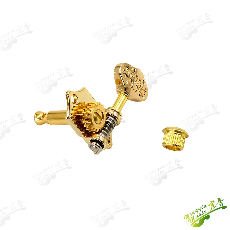 Taiwan made Guitar String Tuning Pegs Tuners Machine Heads classics open  type  golden retro  3L 3R