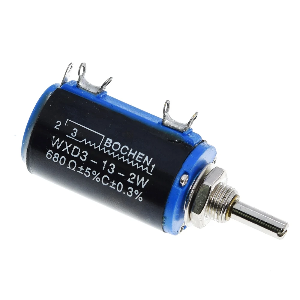 TZT 1/3PCS WXD3-13-2W 100 200 220 470 680 R Ohm 1K 2,2K 3,3K 4,7K 5,6K 6,8K 10K 22K 33K 47K 100K Ohm Drahtpotentiometer – Detail 7
