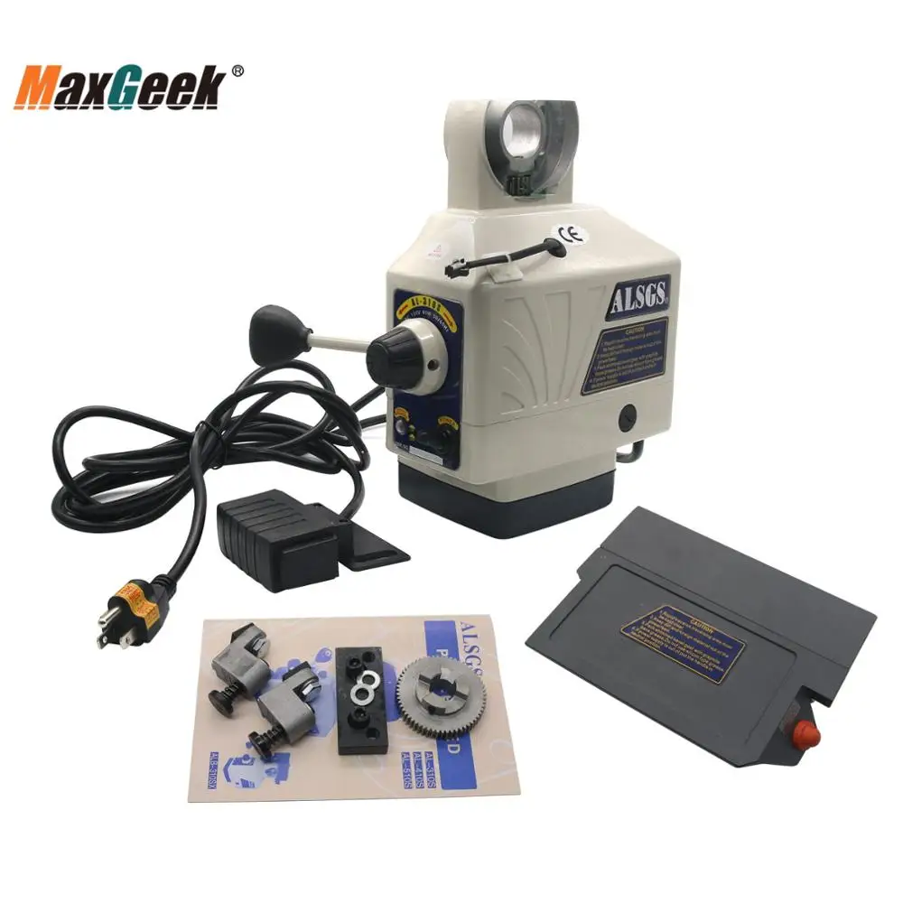 Maxgeek ALSGS 110V 220V Power Feed Feeder for Horizontal Milling Machine X Y Axis ALB-310SX