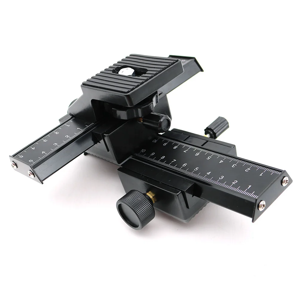 4-Way Macro Focusing Rail Slider Close-up Shooting Guider High Quality Aluminum Alloy + Plastic