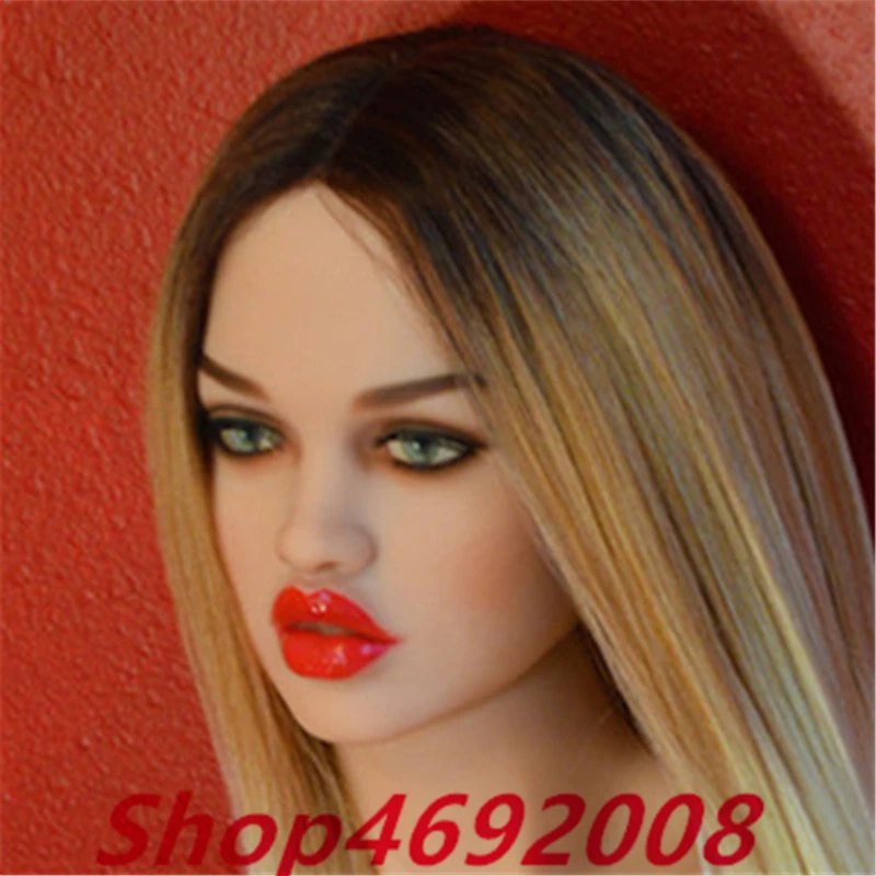 Delicate face Lifelike Sex Doll Head Silicone Material Metal Frame Beautiful Facial Features Enjoy The Oral Sex Of Love Dolls