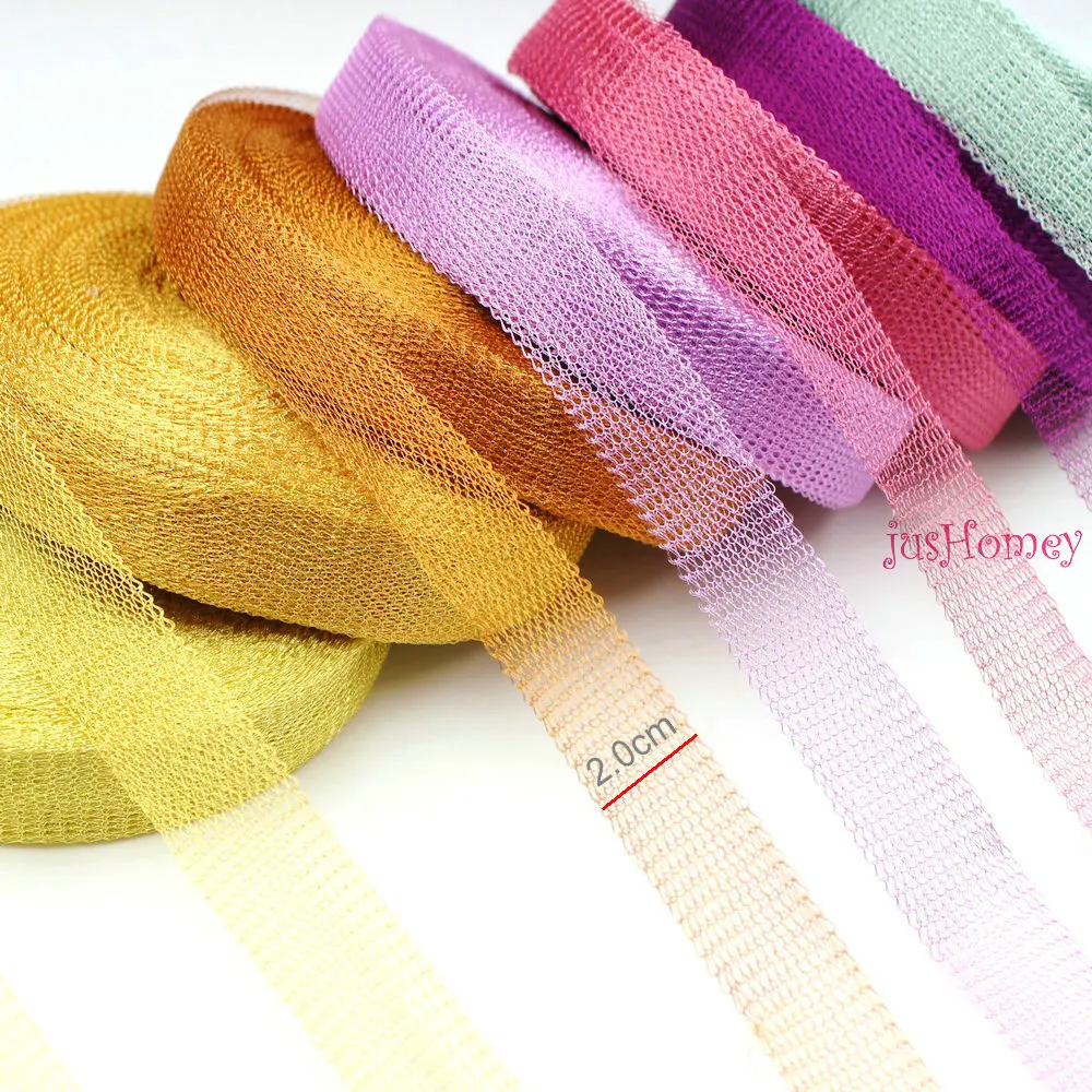 1 Meter/lot 2.0cm width flexible copper wire mesh for Choker Necklace making,Earring accessories Jewelry Findings 14colors