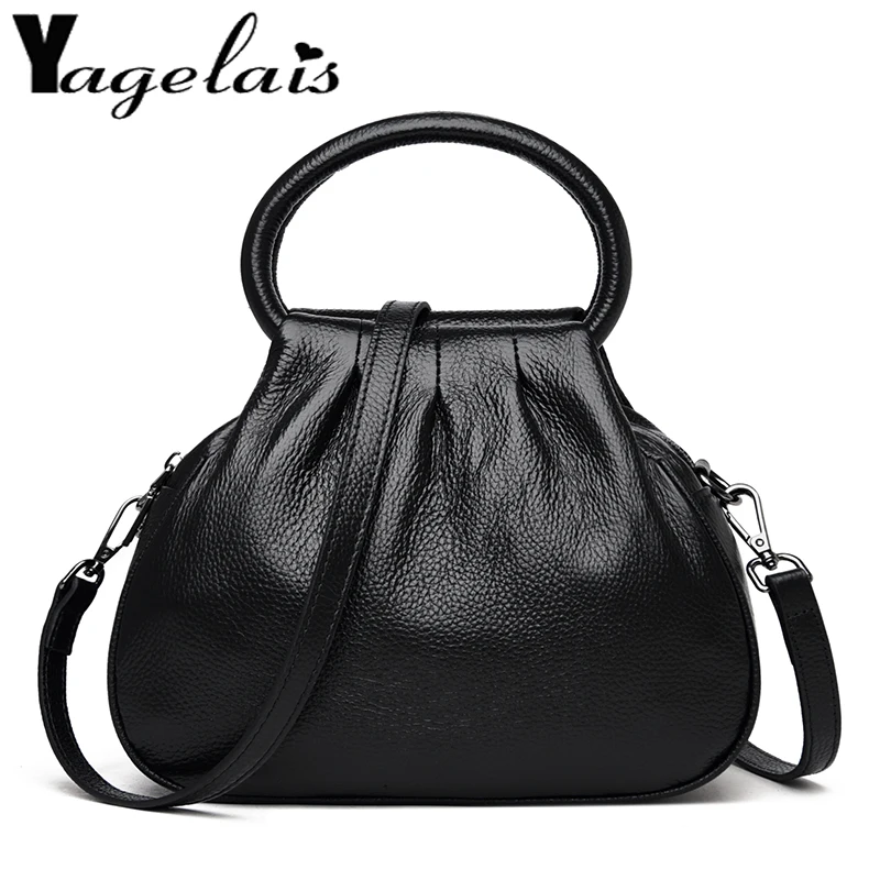 Women Fashionable Genuine Leather Messenger Bag Female High Quality Elegant Shoulder Totes Ladies Luxury Mini Handbags