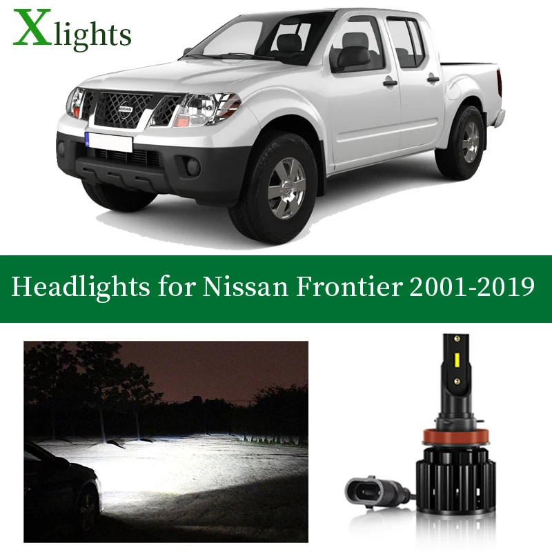 

Xlights Car Bulbs For Nissan Frontier LED Headlight Bulb Low High Beam Canbus Headlamp 12V 24V White Lamp Light Accessories Part