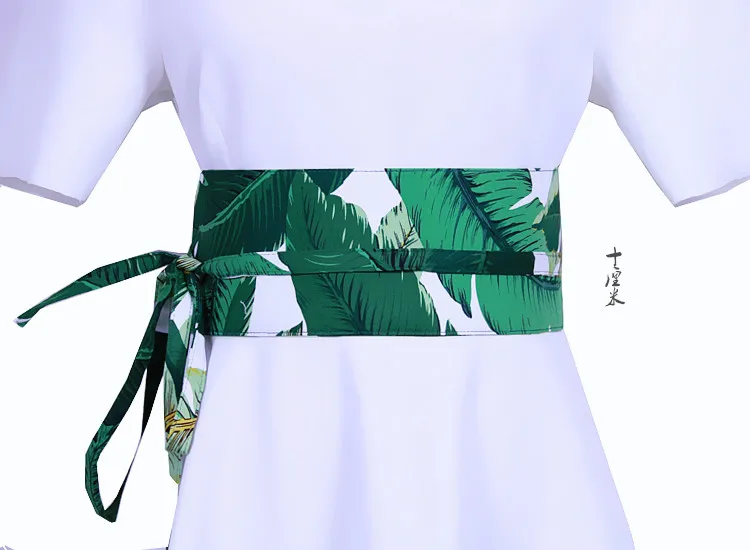 Origional Self-Made Japanese Style And Wind Kimono Harajuku Bathrobe Literature Children Retro National Wind Girdle Belt