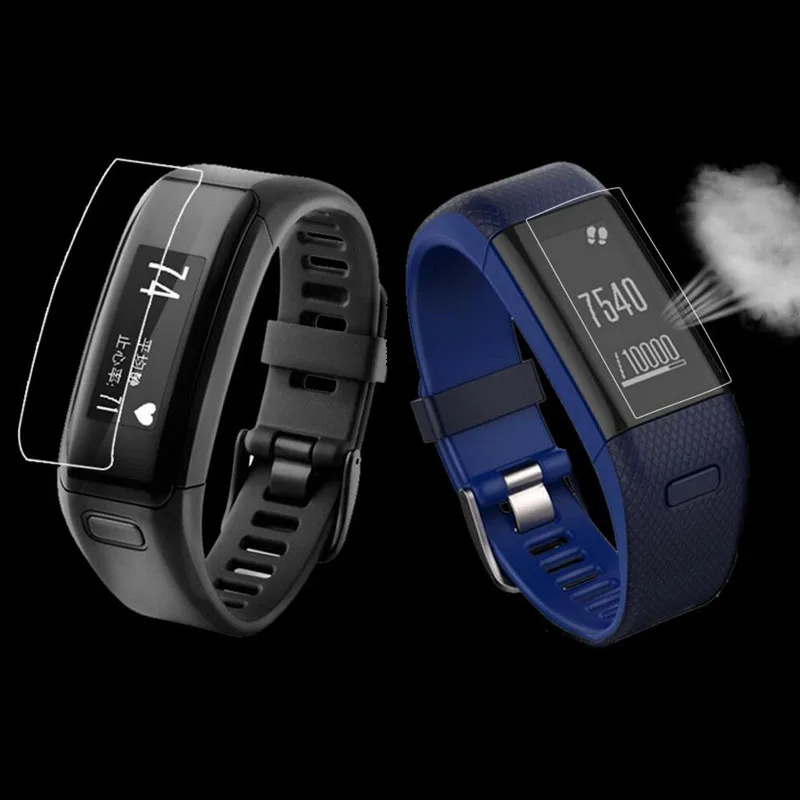2 قطعة المضادة للصدمة لينة TPU واضح واقية فيلم للغارمين Vivosmart HR / HR + زائد الذكية معصمه كامل شاشة حامي غطاء