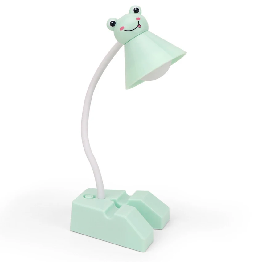 LED Desk Lamp for Kids, Small Desk Lamp, Phone Stand, Office Lamp Eye-Caring Study Table Lamp for Girls Boys, Pink, Blue, Green