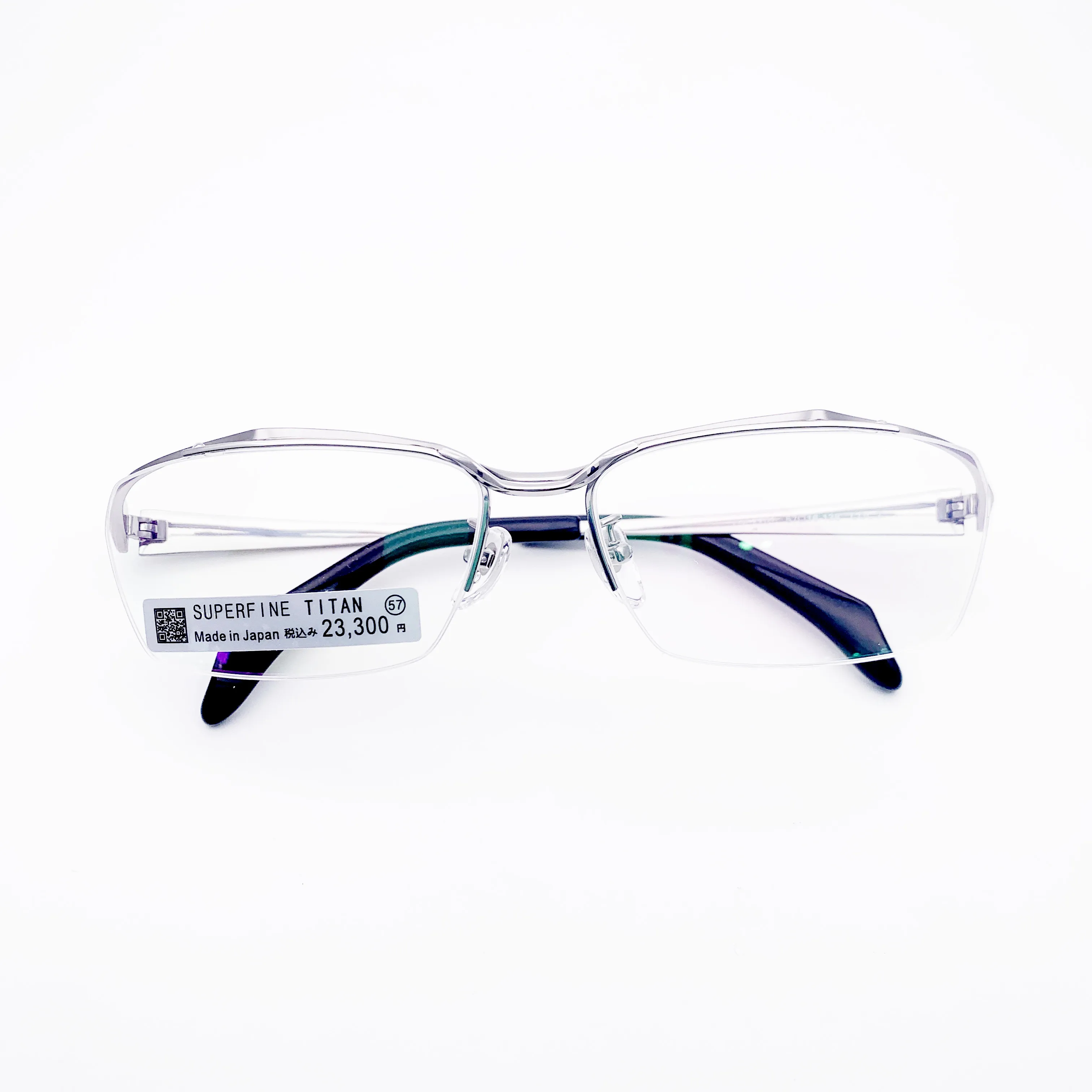 Belight Optical Japan Sharp Design Business Titanium Half Rimless Frame uomo occhiali da vista occhiali HM2261 MF1213