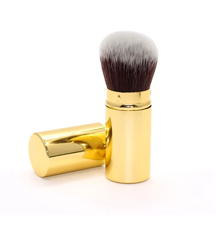 Cosmatic makeup brush foundation BB cream Loose power blusher brush makeup round brush with cap Face Powder Blush Cheek tool
