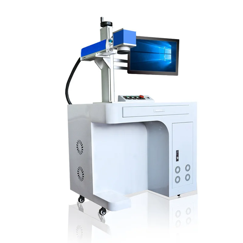 White/Black Fiber Laser Marking Machine Price 20w/30w/50w/100w Cnc Laser Engraver Metal Cutting Laser Marker On Metal