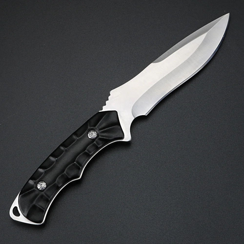 Outdoor knife self-defense knife camping climbing hunting knife high hardness straight knife camping EDC tool