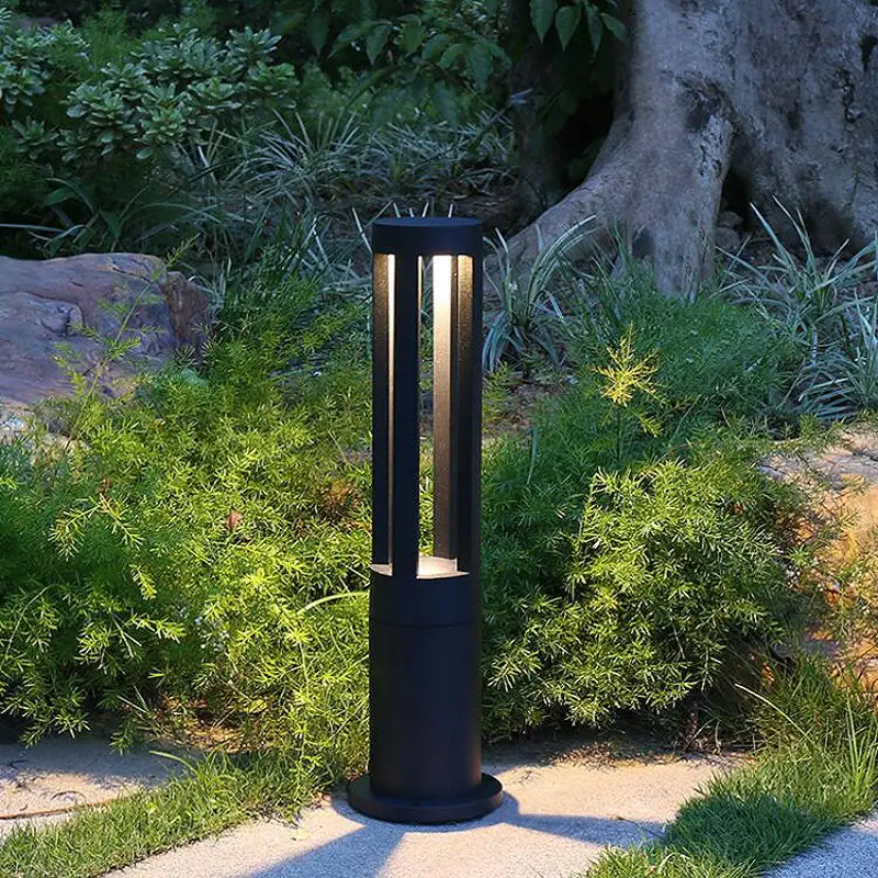 

New Style Waterproof 15W LED Garden Lawn Lamp Modern Aluminum Pillar Light Outdoor Courtyard Villa Landscape Lawn Bollards Light