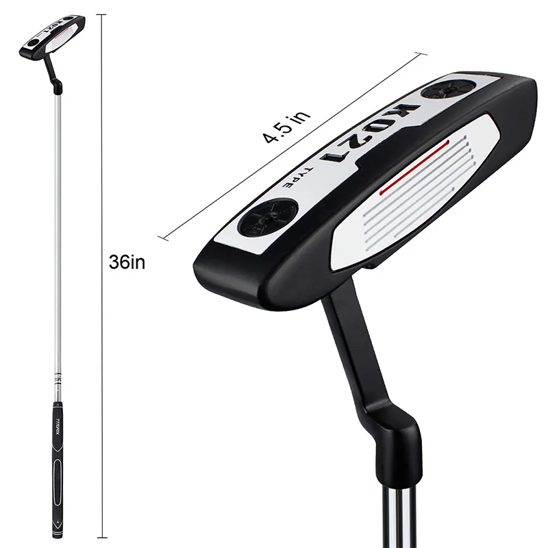 Golf Putter Clubs for Men & Women Right Handed - 3 Aiming Lines Rubber Grip Blade Putter for Indoor/Outdoor Training