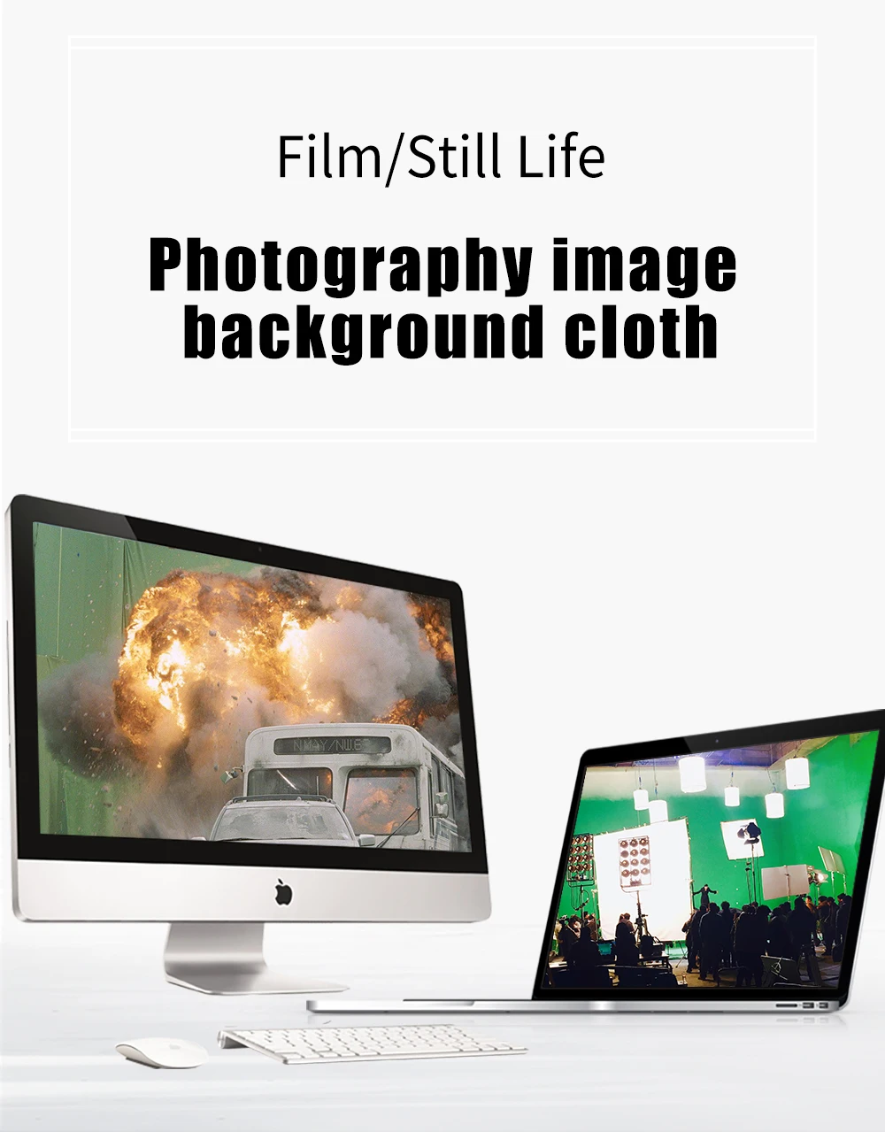 2*3/3*3M Photography Backdrops Polyester Cotton Photo Studio Backdrop Green Screen Chromakey Background Cloth Photo Studio