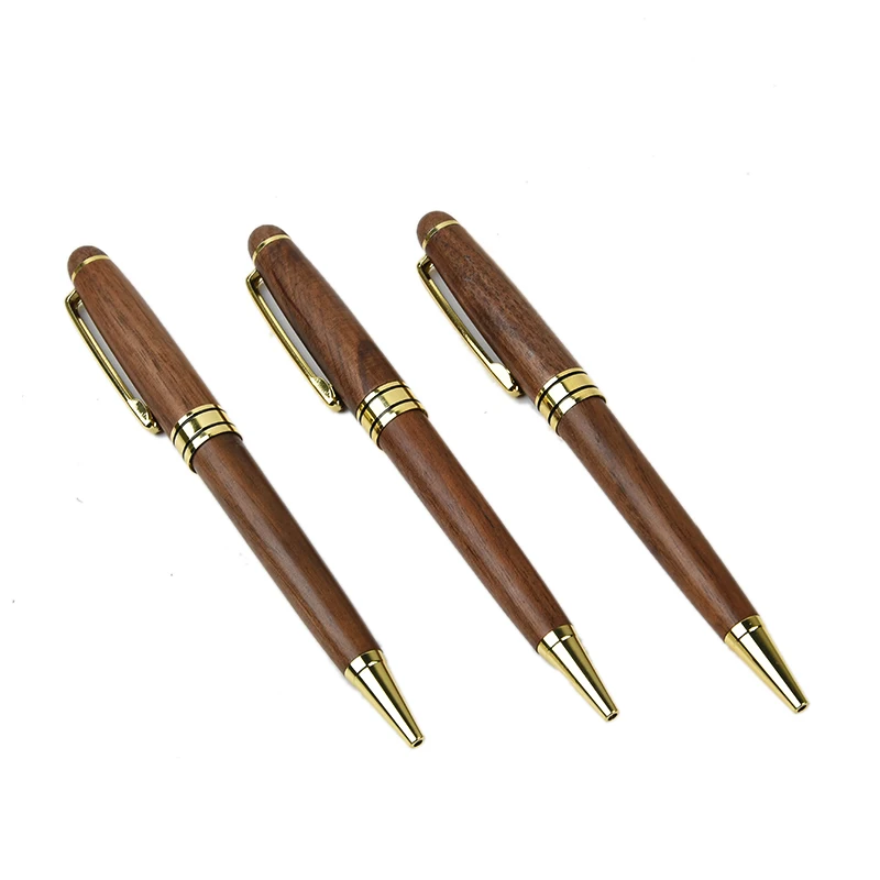 Natural wooden ballpoint pen calligraphy pen Walnut wood ballpoint pen set