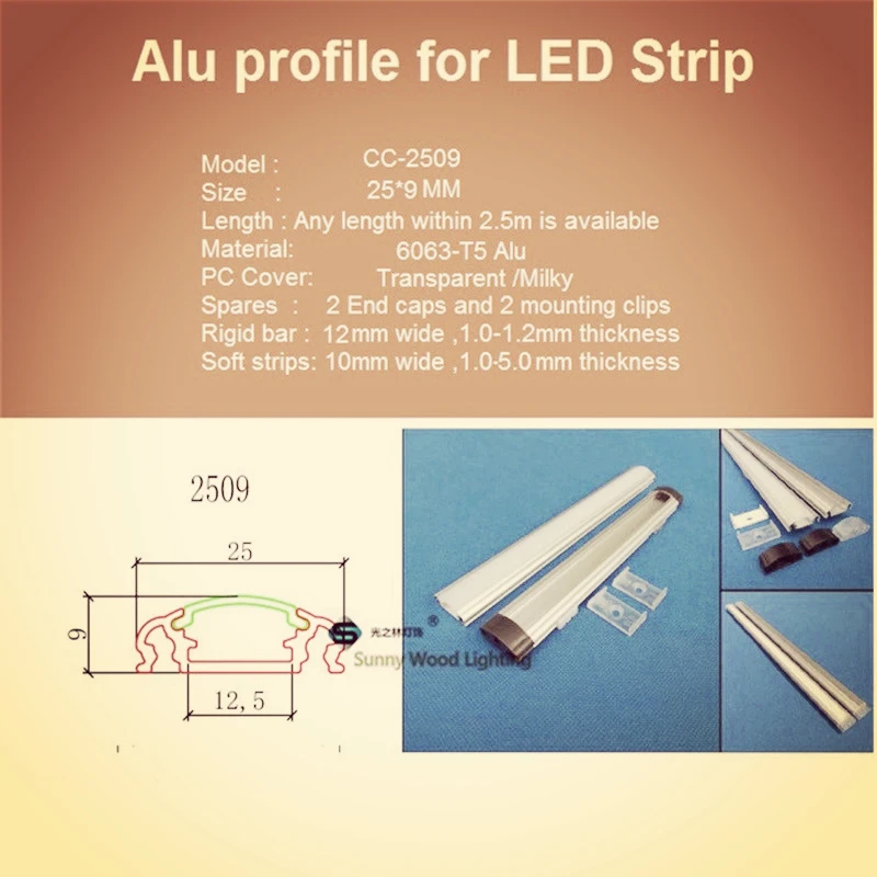 10-30pcs 40inch 1m curve profile ,kitchen cabinet wardrobe bar light,  9mm high slim furniture aluminum channel light housing