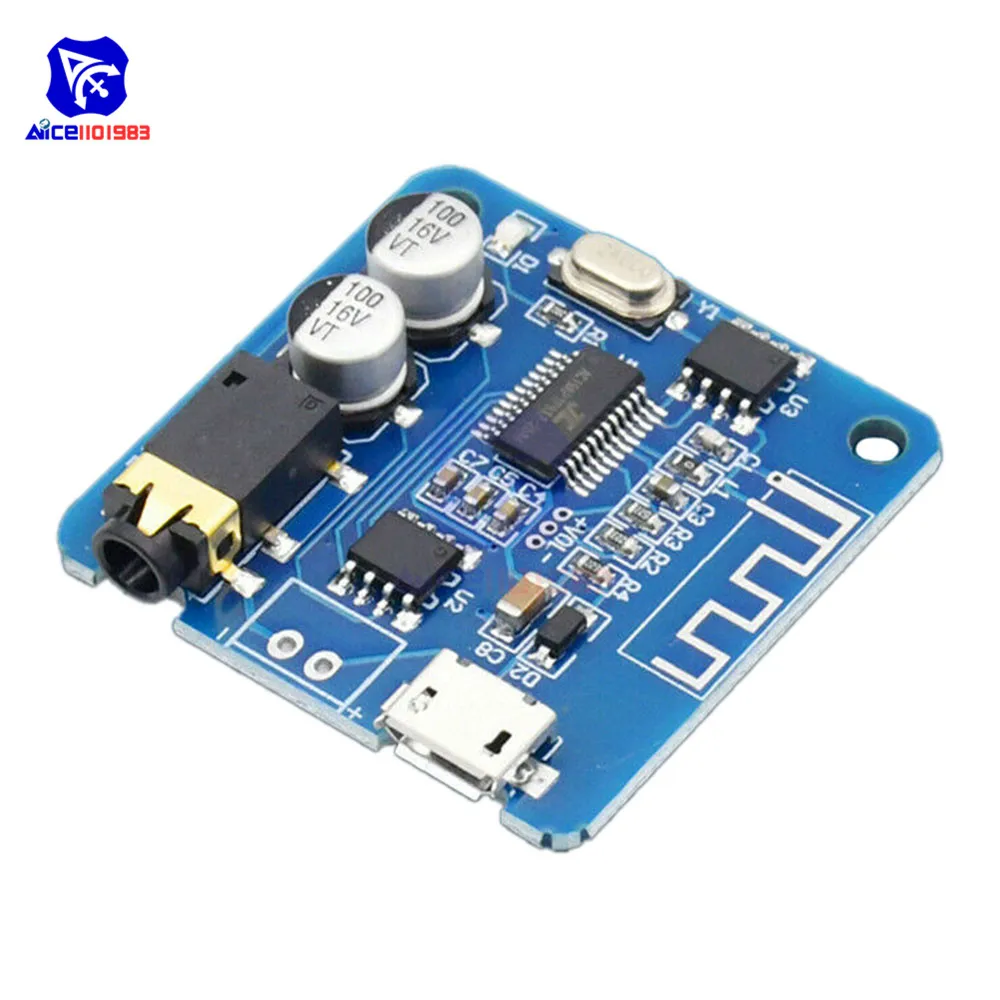 diymore Mini Bluetooth 4.1/ 5.0 MP3 Verlustfreier Decoder Verstärkermodul Micro USB 3.5mm Audioausgang Verstärkerplatine für Auto – Detail 13