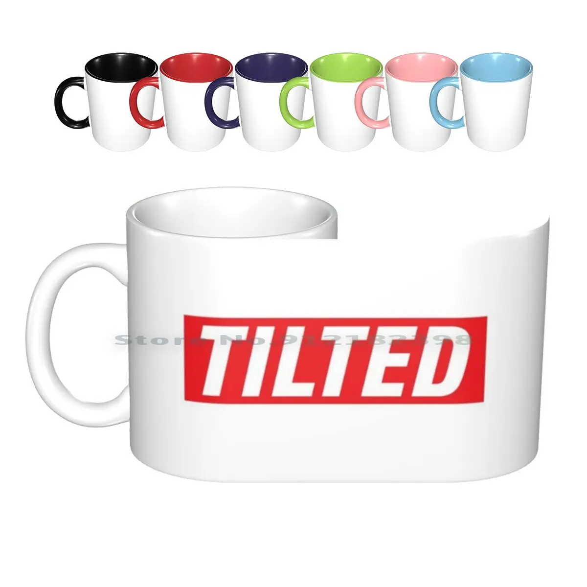 Tilted. Ceramic Mugs Coffee Cups Milk Tea Mug Tilted Tilt Gamer Gaming Moba Twitch Streamer Lee Sin Yasuo Teemo Adc