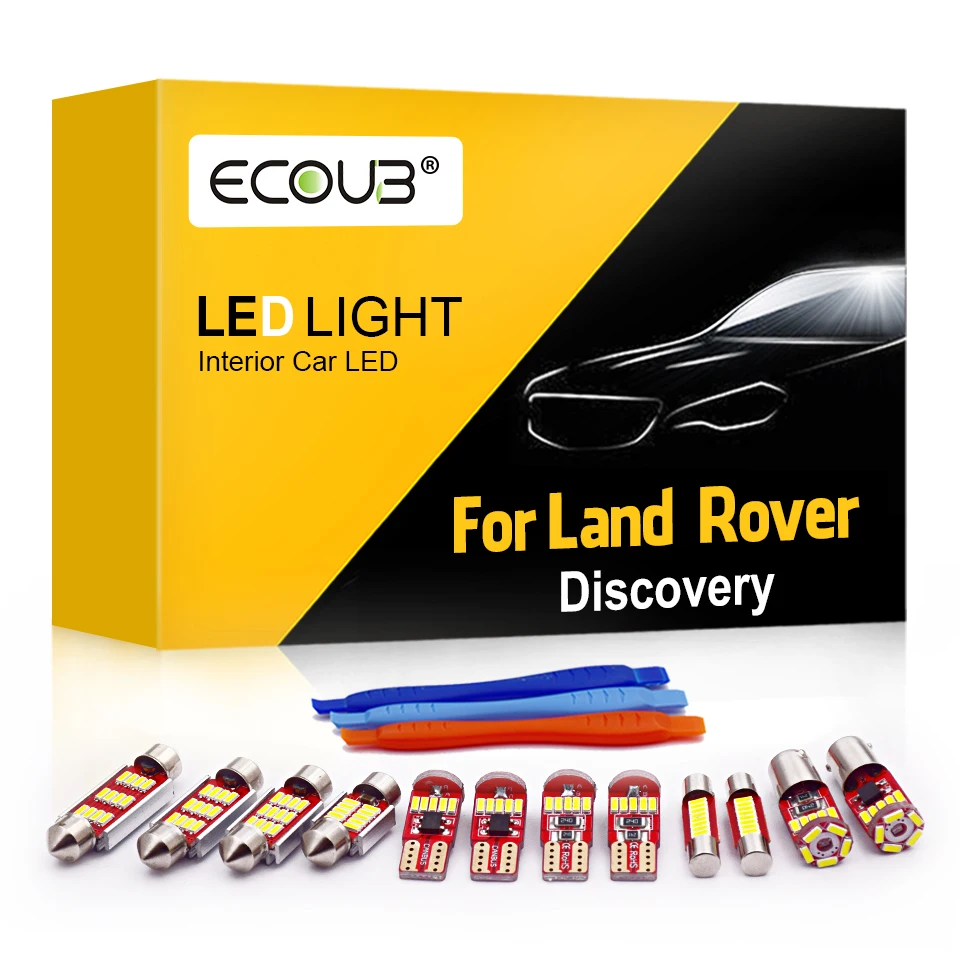 Full LED Interior Light Bulbs for Land Rover Discovery 2 3 4 L318 L319 1998-2016 Map Dome Indoor Trunk Light LED Kit Upgrade