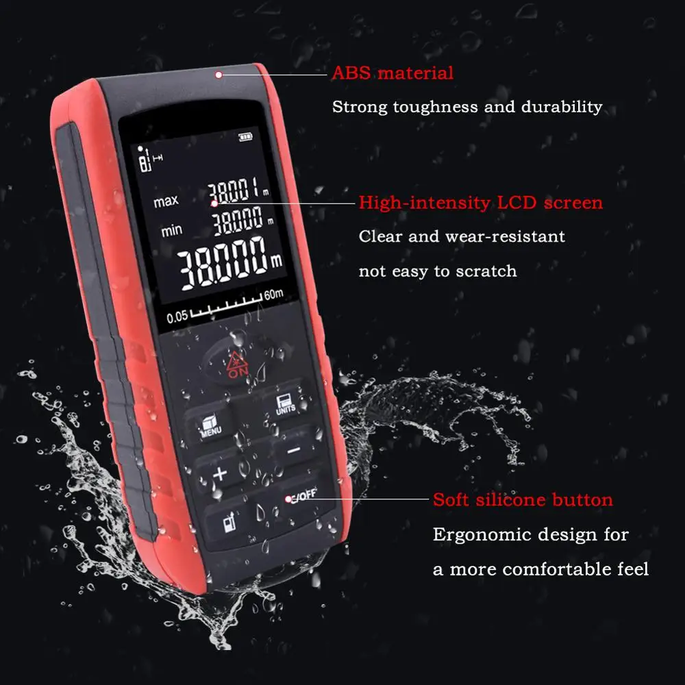 Niveau Laser numérique 40M 60M 80M 100M, distancemètre, règle précise, Laser de mesure de Distance, outils de Test