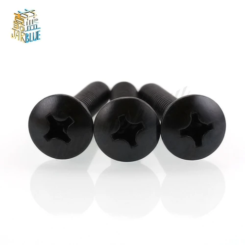 Imagen 2 del producto Tornillos de cabeza de seta Phillips, armazón negro, TM M2M2.5 M3 M3.5 M4 M5 M6, 5-50 Uds.