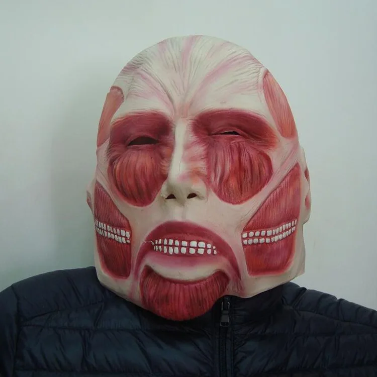 

Party Attack on Titan Cosplay Mask Shingeki no Kyojin Ferocious Giant Mask Advancing Titans