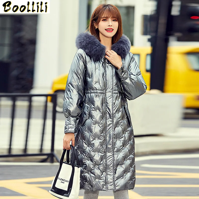 Duck Boollili White Down Jacket Women Clothes 2023 Winter Coat Women Korean Fox Fur Collar Puffer Jacket Women Warm Parka