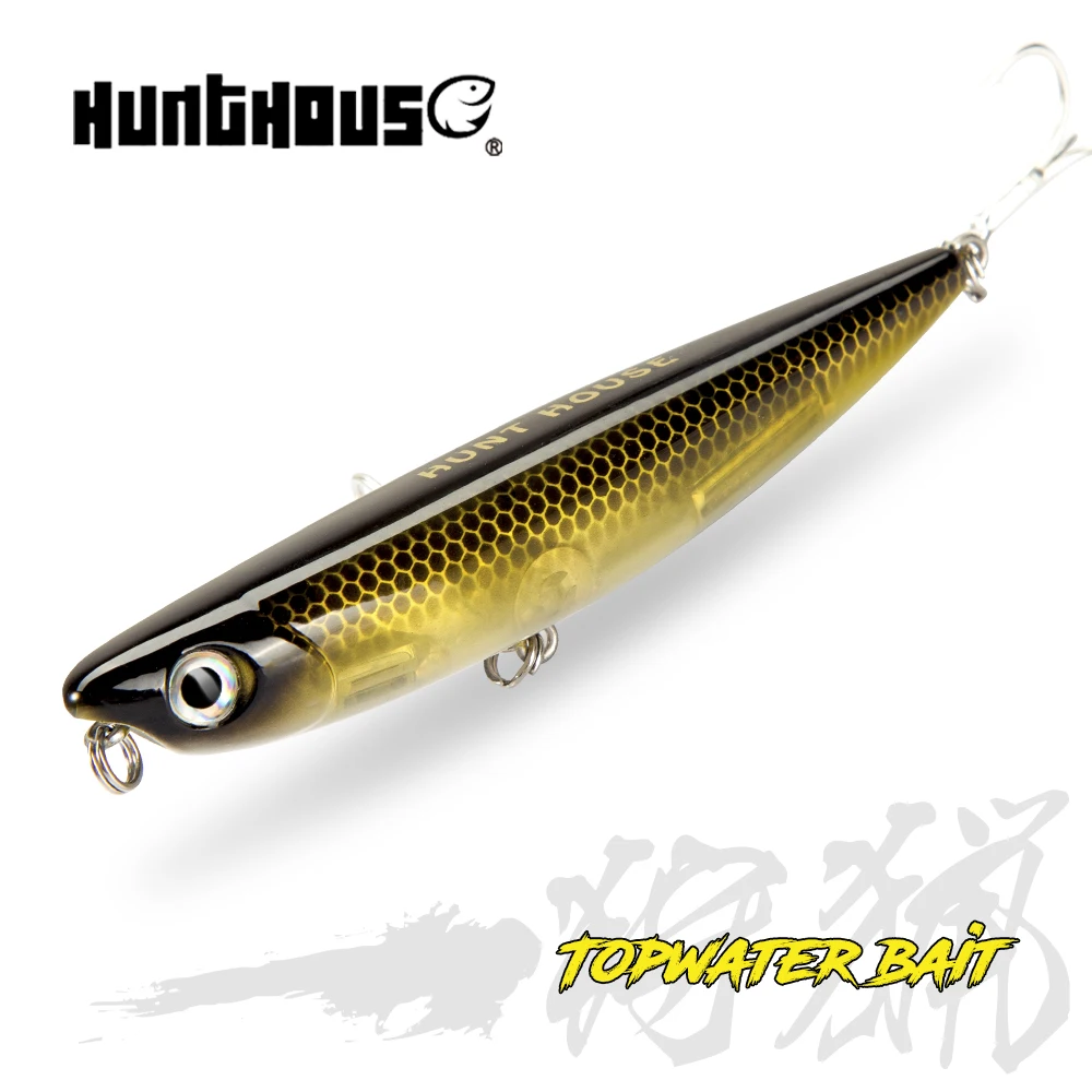 Hunthouse D02 Sparrow Pencil Surface Fishing Lure Topwater Stickbaits 90/120mm 11.5/26g Top Walkers pesca For Bass Tackle LW519