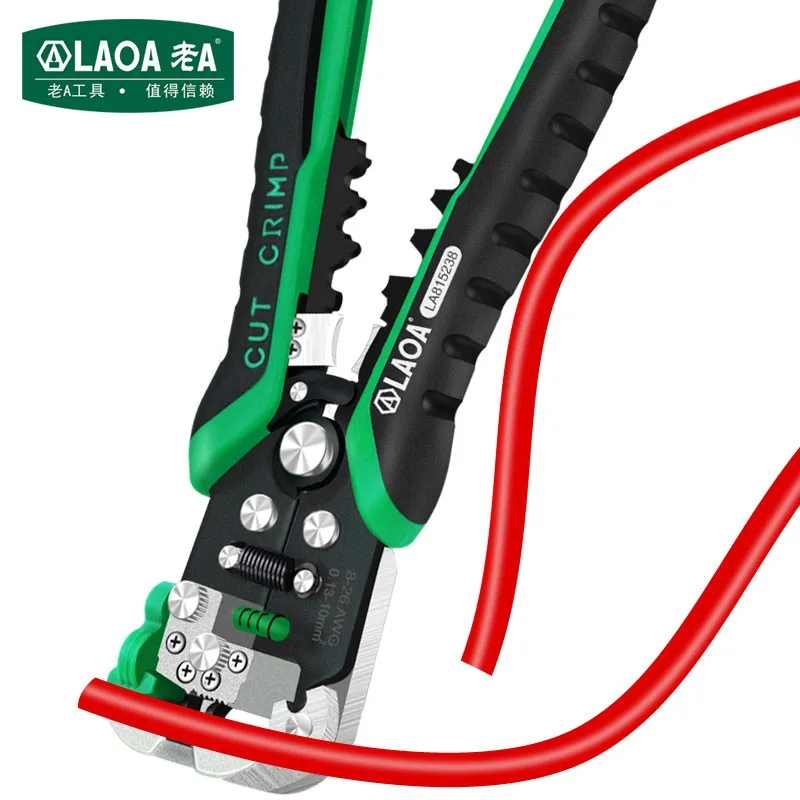 LAOA Electronic Electrician Multifunctional Automatic Wire Stripping Pliers, Net Wire Pliers And Wire Puller Made In Taiwan