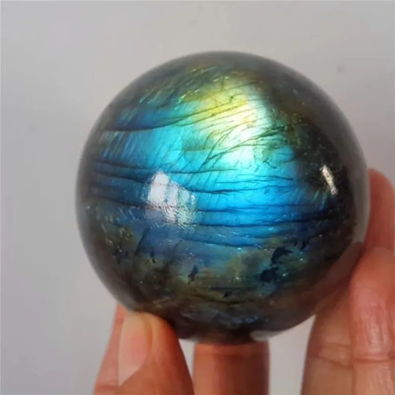 

4.6-5cm Blue Labrador Stone Crystal Ball Natural Labrador Stone Crystal Ball Healing as a gift