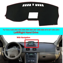 2 Layers Car Inner Dashboard Cover Dash Mat Carpet Cushion Sun Shade Dash Board Pad Cape For Volvo XC90 2002 - 2011 2012 2013