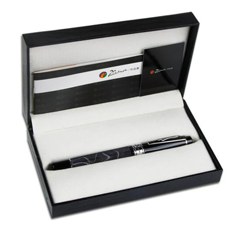 Picasso 915 Business Black & Grey Pimio Marble Celluloid Fountain Pen 22KGP Medium Nib Eurasian Feelings Gift Box Optional