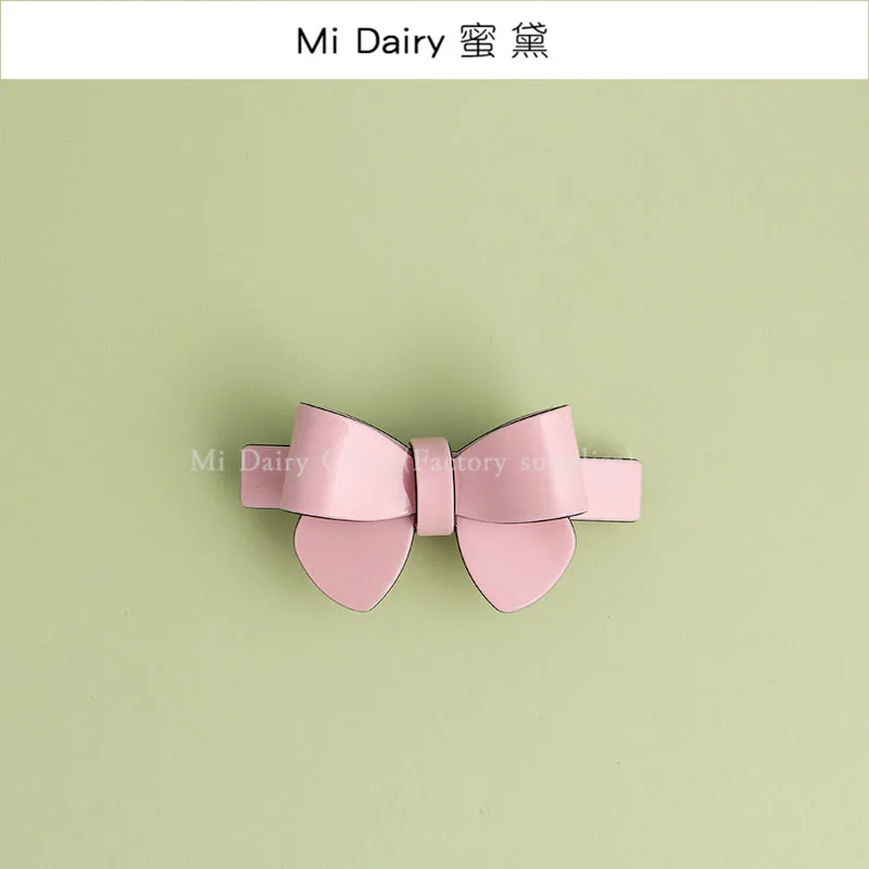 Clearance Sale = Mi Dairy Brand High-end acrylic bow knot ribbon Korea hair barrettes clips clamp for women girls