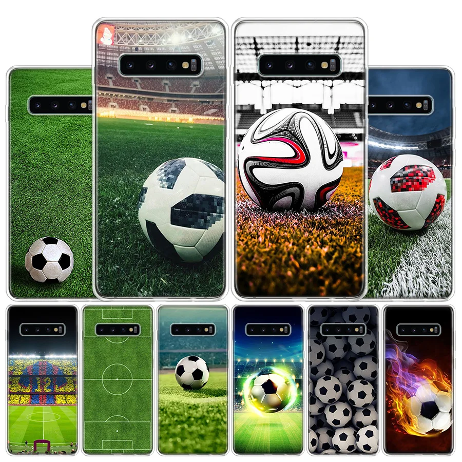 Football soccer ball design Cover Phone Case For Samsung Galaxy A51 A71 A50 A70 A40 A30 A20E A10 A41 A31 A21S A11 A01 A6 A8 + A7