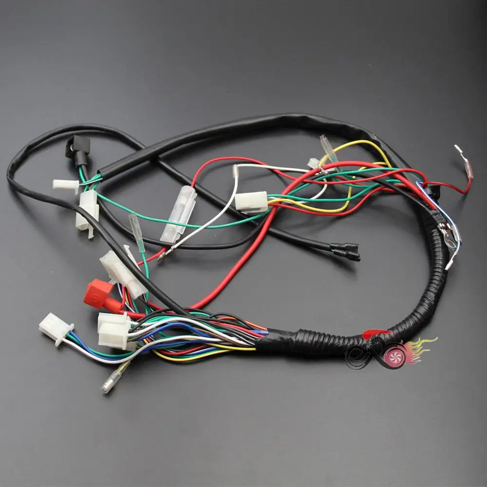 ATV Engine Wire Wiring Harness Loom 50cc 70cc 90cc 110cc 125cc PIT Quad Dirt Bike Buggy Go Kart Dune New Max E-Moto