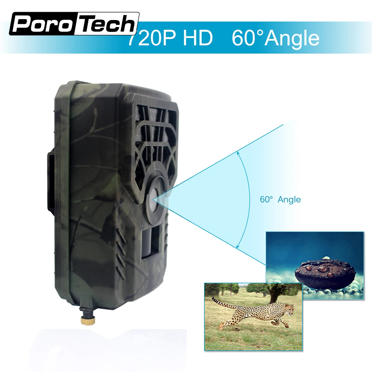 Hunting Trail Camera 5MP 720P Wildlife Game Trail Camera Motion Activated Security Animals Cam IP54 Night Vision Scouting Camera