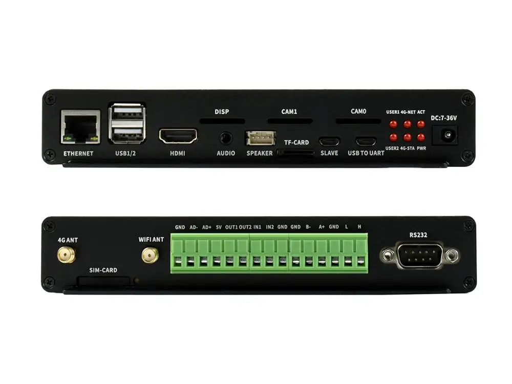 Rechen Modul Industrielle IoT Mini-Computer, EU version,4G /PoE Eigenschaften, basierend auf Raspberry Pi Rechen Modul CM3 / CM3 + Serie