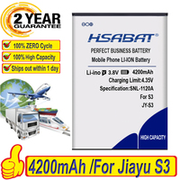 HSABAT Newest 4200mAh High capacity JY S3 JY-S3 battery for JIAYU S3 Batteries
