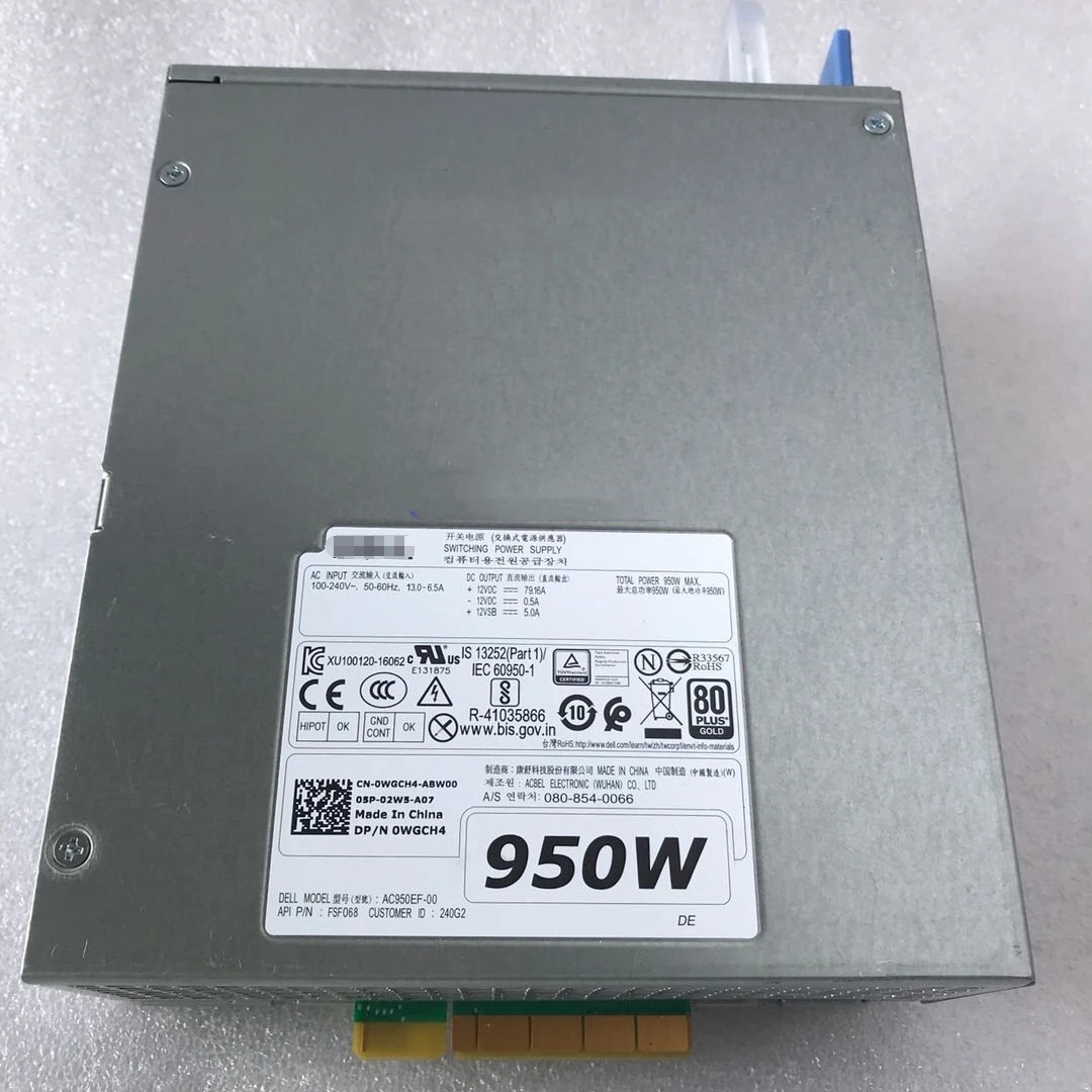 AC950EF-00 D950EF-00 for Dell T5820 T7820 T7920 950W workstation power supply