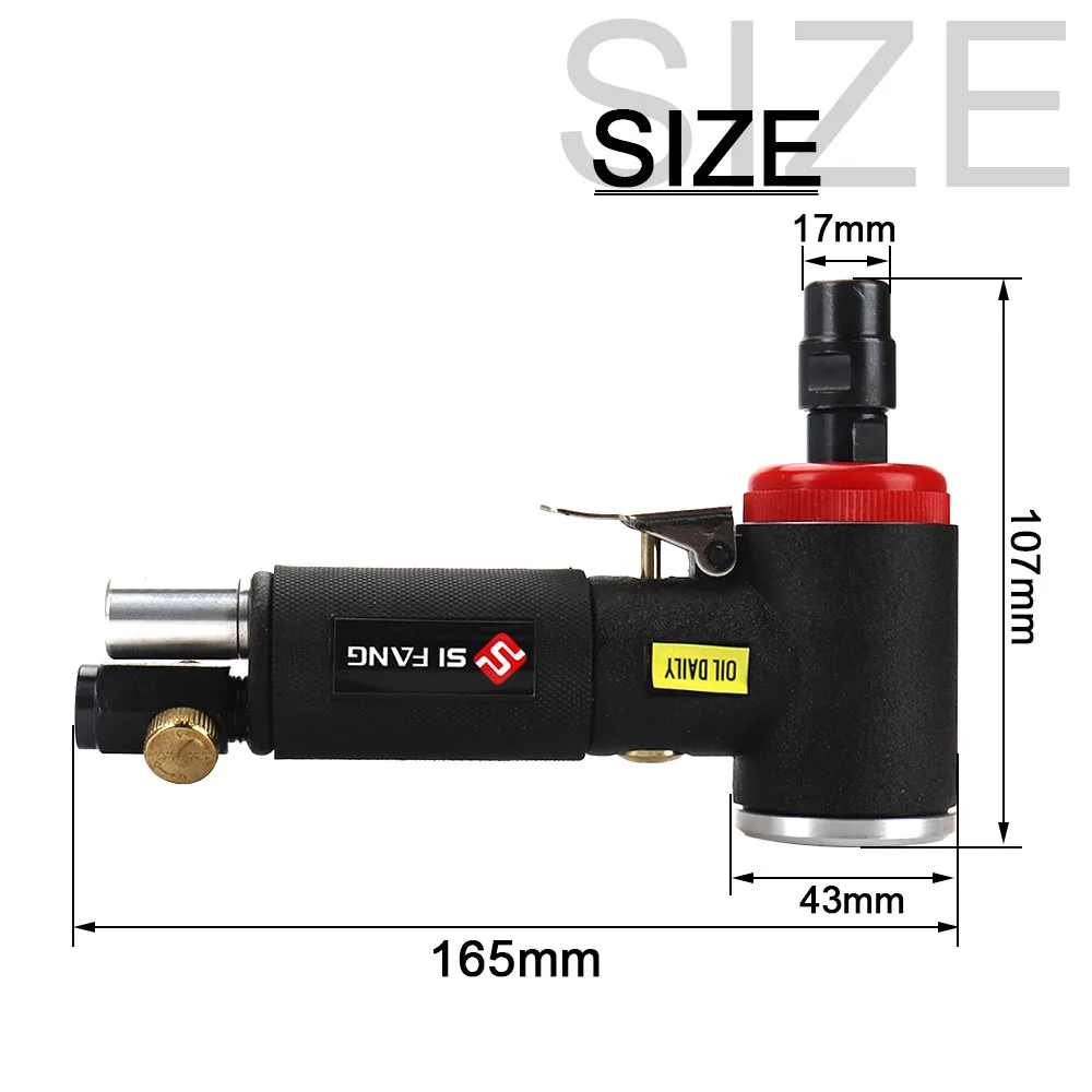 Pneumatic Grinder Machine Air Belt Sander 90 Degree Polisher Mini Angle Die Air Grinder Air Drilling Machine Polishing Tool Set